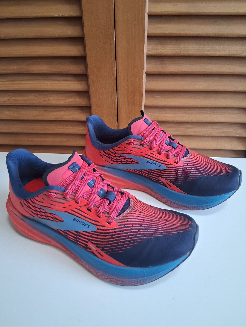 Brooks Hyperion Max Pink Cobalt Blissful Blue Road-Running Sneakers Women’s 7 - Picture 4 of 8